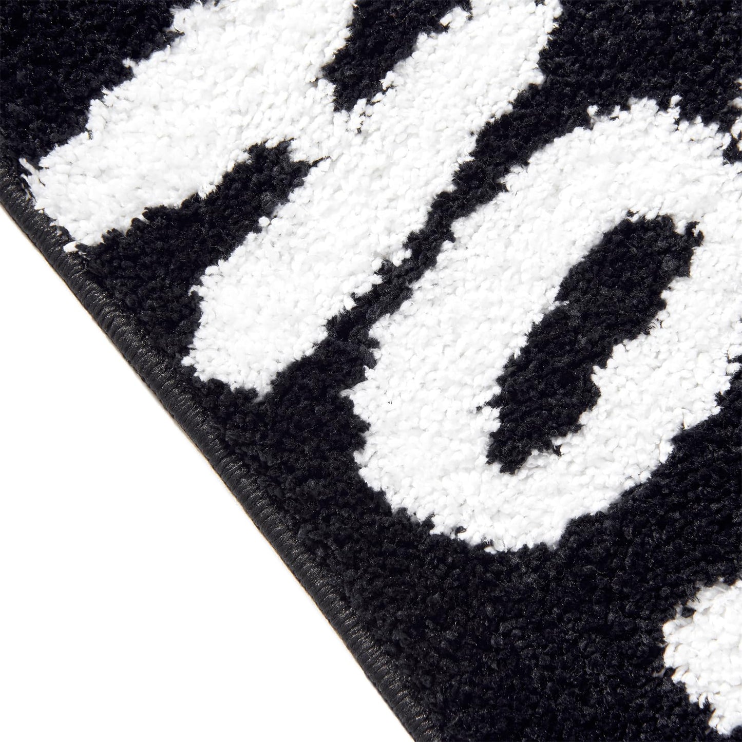 Ho Ho Ho Christmas Holiday Bath mat Washable Non Slip, 20’’W x 32’’L Santa Claus Festive Christmas Hat Bathroom Rugs Decor, Absorbent Shaggy Microfiber Xmas Winter Snow Bath Rug Shower Floor Mat