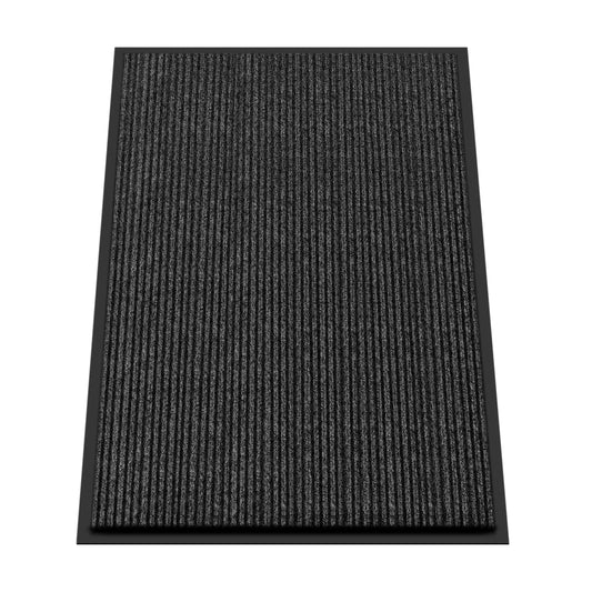 Kuyal Front Door Mat, 3'x4' Indoor Outdoor Entrance Mat, Commercial Floor Mats Inside Outside Entrance, Heavy Duty Durable Welcome, Rubber Backing Non Slip Outdoor Mats for Entryway,Black