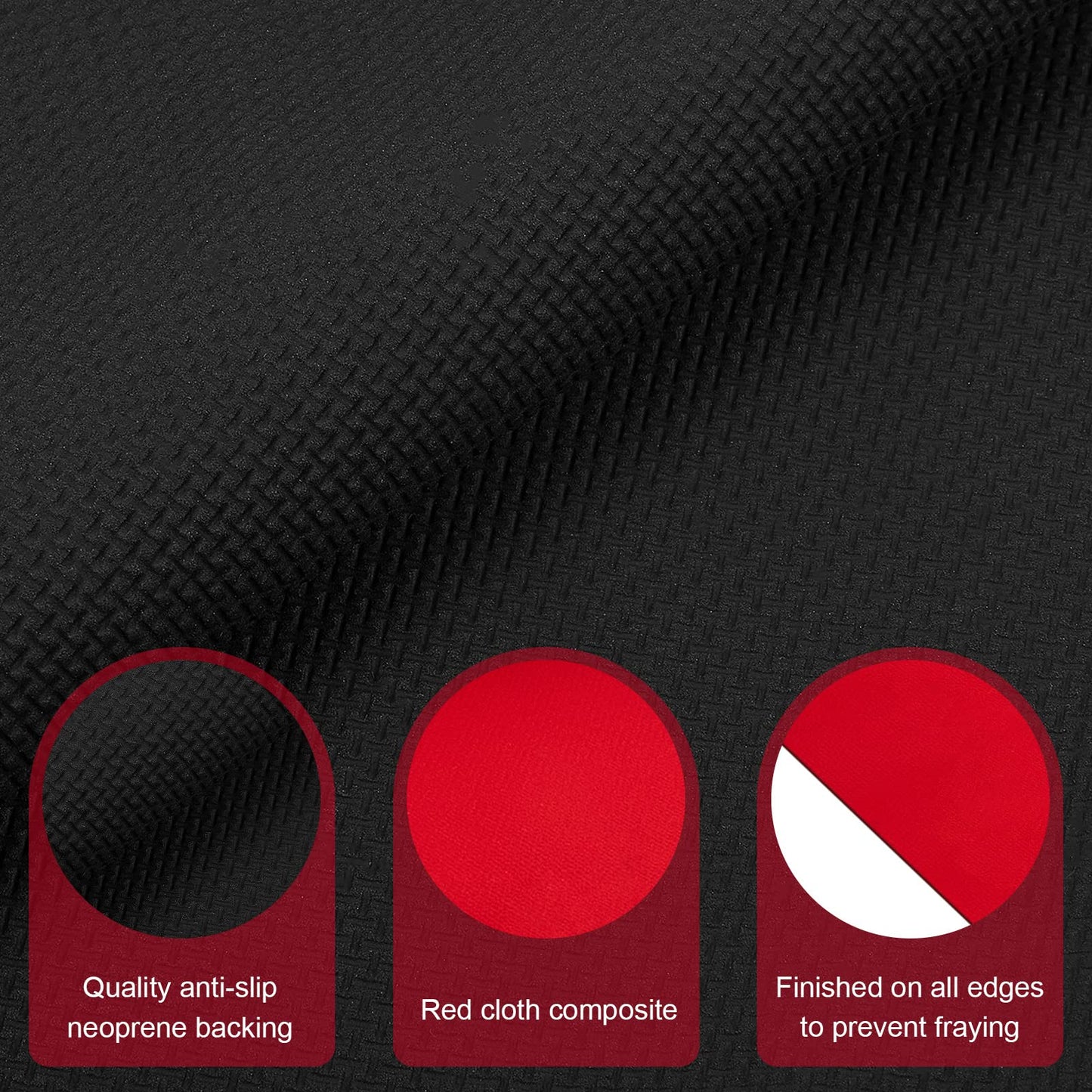 Boao 20 x 2.3 ft Neoprene Carpet Runner Reusable Plastic Floor Runner Non Slip Rubber Backed Rugs for Hallway Aisle Carpet Roll for Wedding Party Decor Prom Business Outdoor(Red)