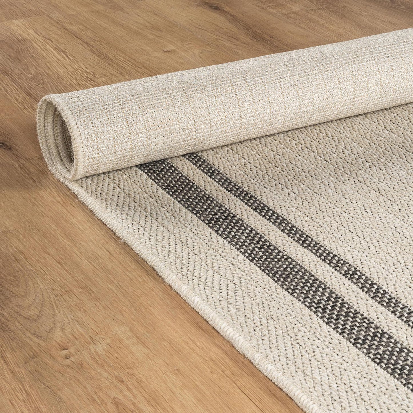 Beverly Rug Easy Jute Bordered Rug 10x14 Washable Large Indoor Outdoor Area Rugs for Living Dining Room Patio Office Stain Resistant Non Shedding Casual Indoor Outside Carpet 10 x 14 Off-White