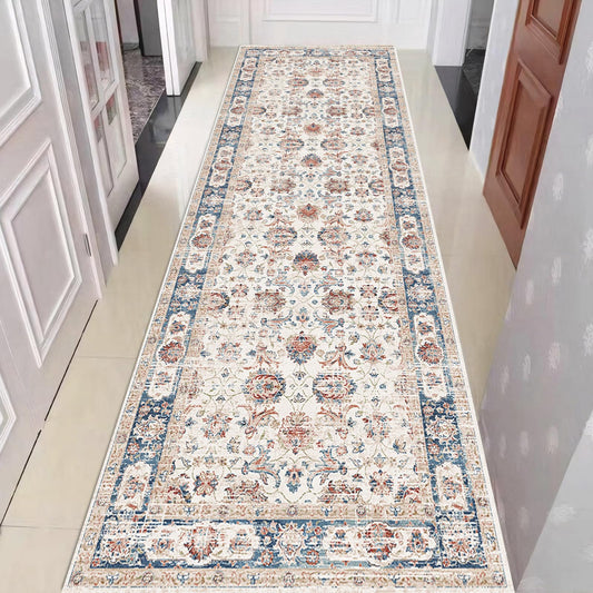 Hibate 2x6 ft (Boho Colorful) Hallway Runner Rug Washable Vintage Non Slip Carpet Runners for Hallways Entryway Kitchen Laundry Room Bathroom