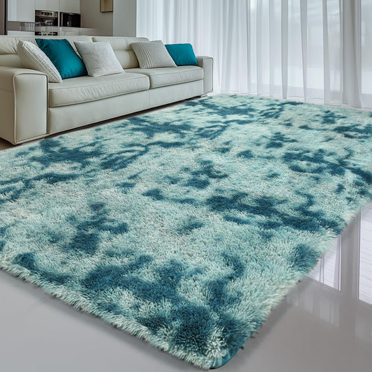 Sour Lemon 8x10 Area Rugs for Bedroom, Living Room Fluffy Rug, Large Area Rug Shag Shaggy Carpet Soft Plush Furry Bedside Rug, Machine Washable Area Rug for Kids Girls Boys Home Decor Anti Slip