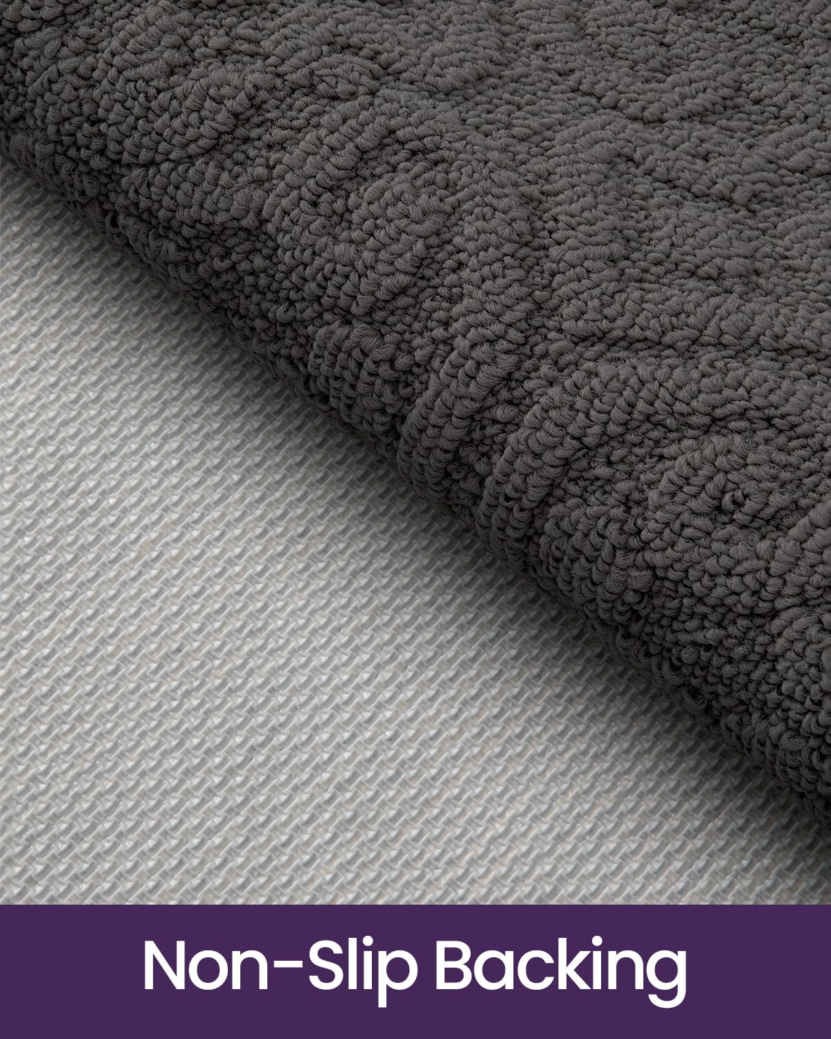 DEXI Front Door Mat Indoor Entrance, 3x5 Non Slip Entryway Doormat Dirt Trapper, Absorbent Entry Mats for Inside House, Patio, Porch, Dark Grey