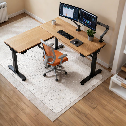 Chair Mat for Carpet Floors: 48" x 60" Computer Desk Floor Mat - PVC Plastic Rug Carpet Protector Mats for Gaming Chair Under Desk Pad for Rolling Chair