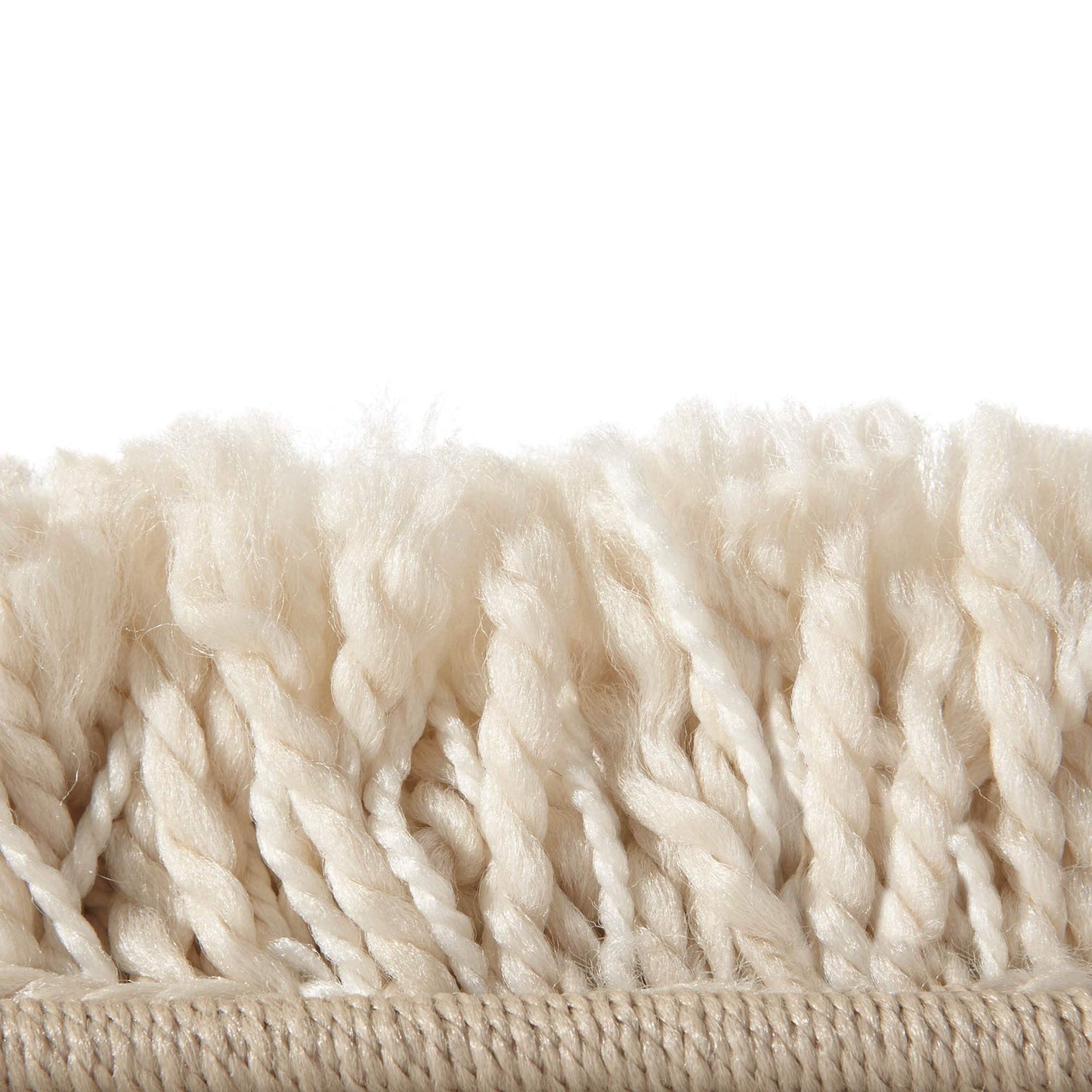 Ottomanson 7'10" x 9'10" Shaggy Area Rug - Plush & Cozy Carpet for Bedroom, Living Room & Nursery - Non Shedding & Durable for High-Traffic Areas, Ivory
