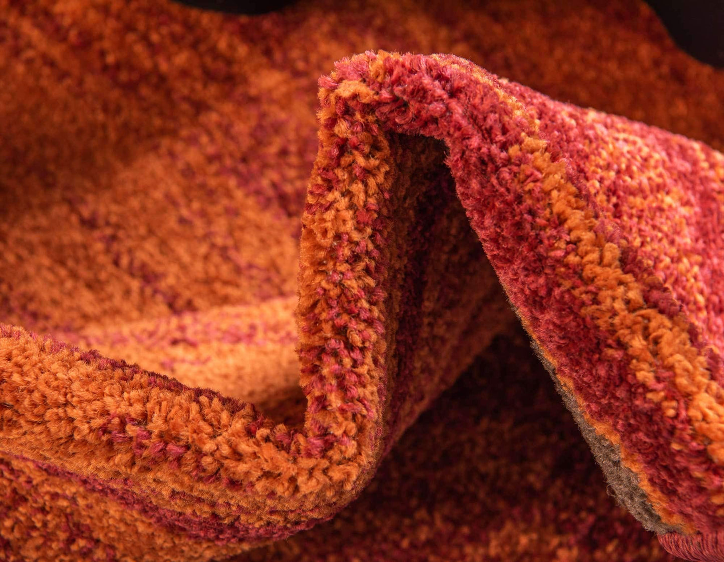 Unique Loom Autumn Collection Modern Contemporary Casual Abstract Area Rug (Terracotta/ Burgundy Border, 5 x 8 ft Rectangular)