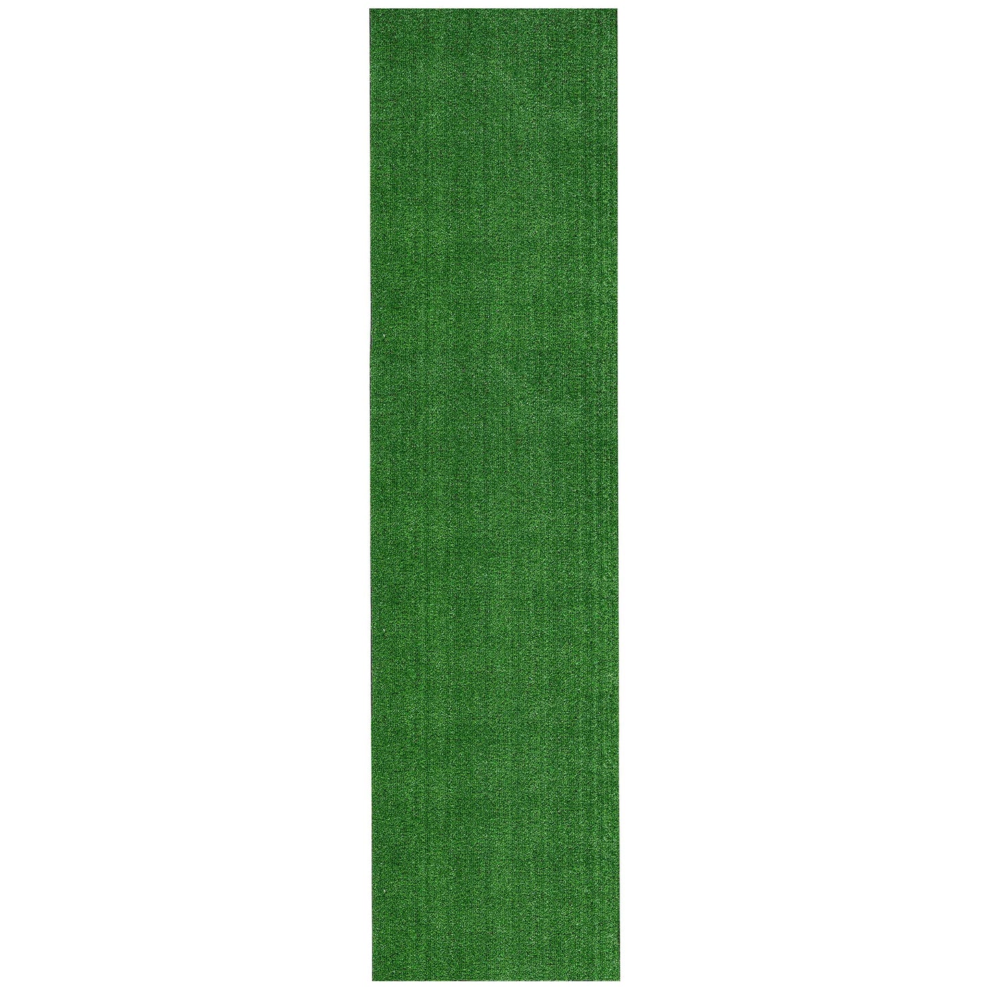Ottomanson Artificial Grass Outdoor Runner Rug 2'7" x 10' – Waterproof Astro Turf with Drainage Holes – Patio & Lawn Decoration, Easy-Clean Dog Grass Mat