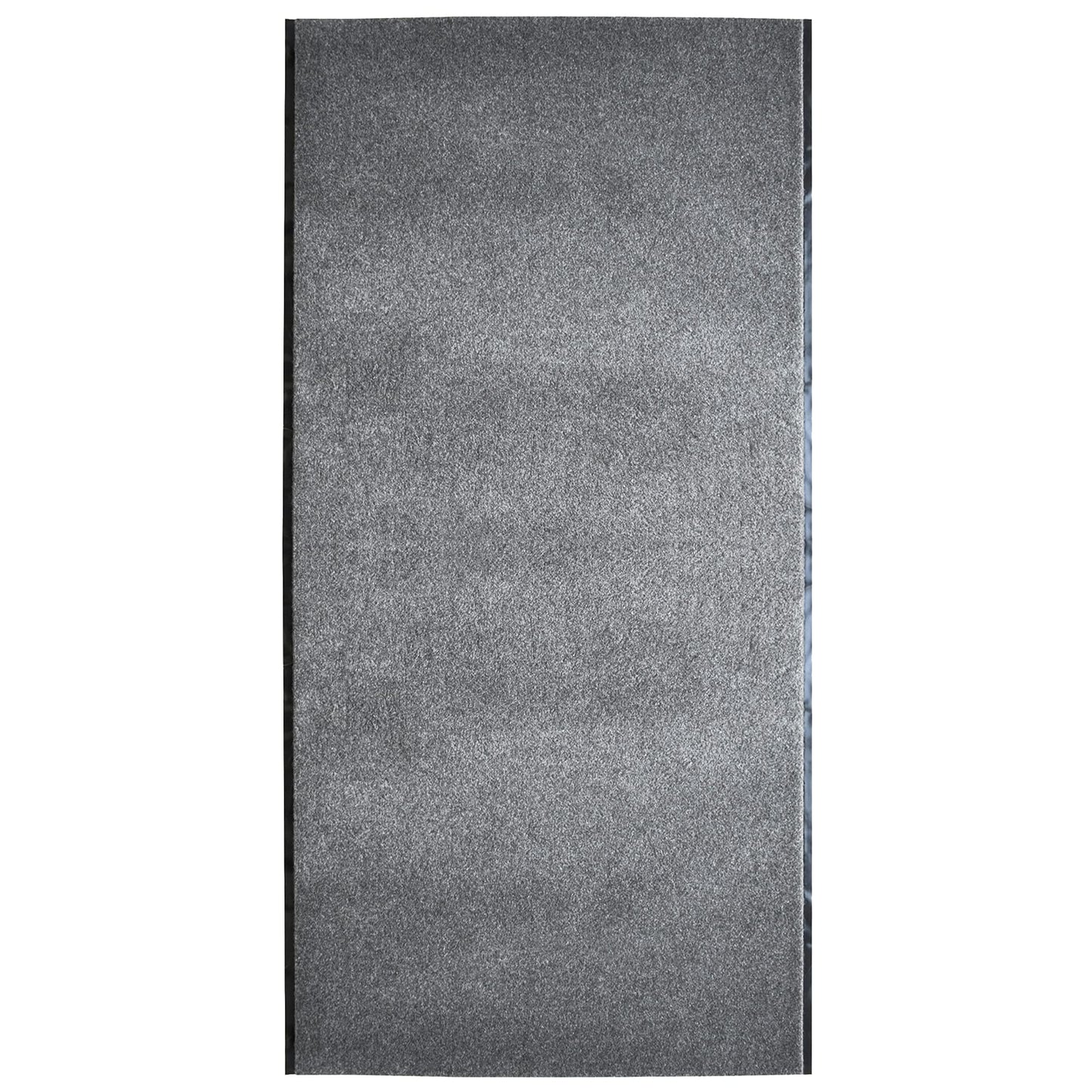 iCustomRug Heavy Duty Interior/Exterior Waterproof Utility Plush Pile Vinyl Back Runner,Mats,Area Rug, Non-Slip,70 Custom Sizes for Doorway,Balcony,Hallway,Commercial,Retail Space 3' X 20' Grey