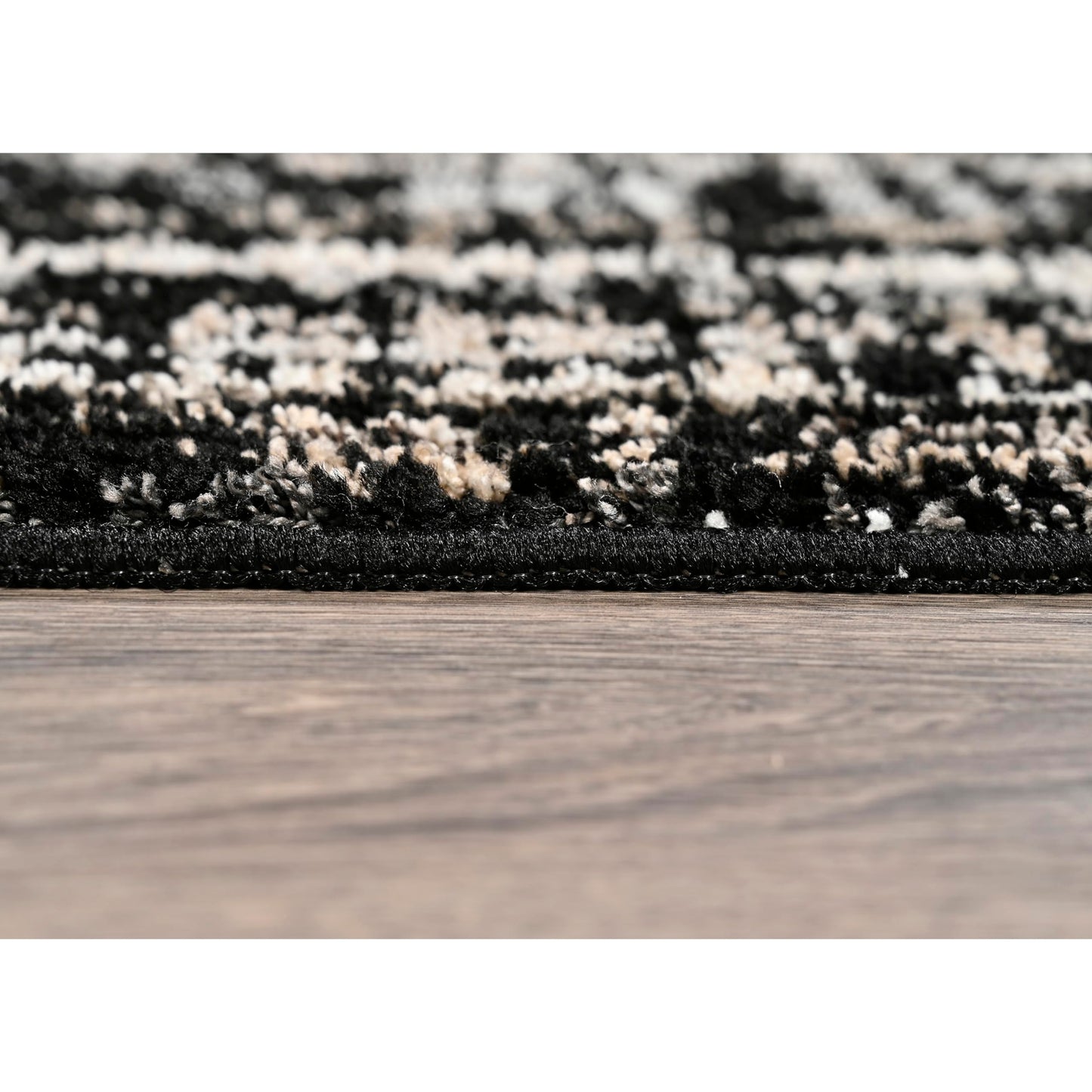 Garland Rug Rumba Indoor Floor Rug Area Rug Black/Earth Tones 3 Ft. X 5 Ft. Modern Abstract Area Rug – Soft, Anti-Skid,Carpet for Living Room, Bedroom, Dining Room, Farmhouse, Nursery
