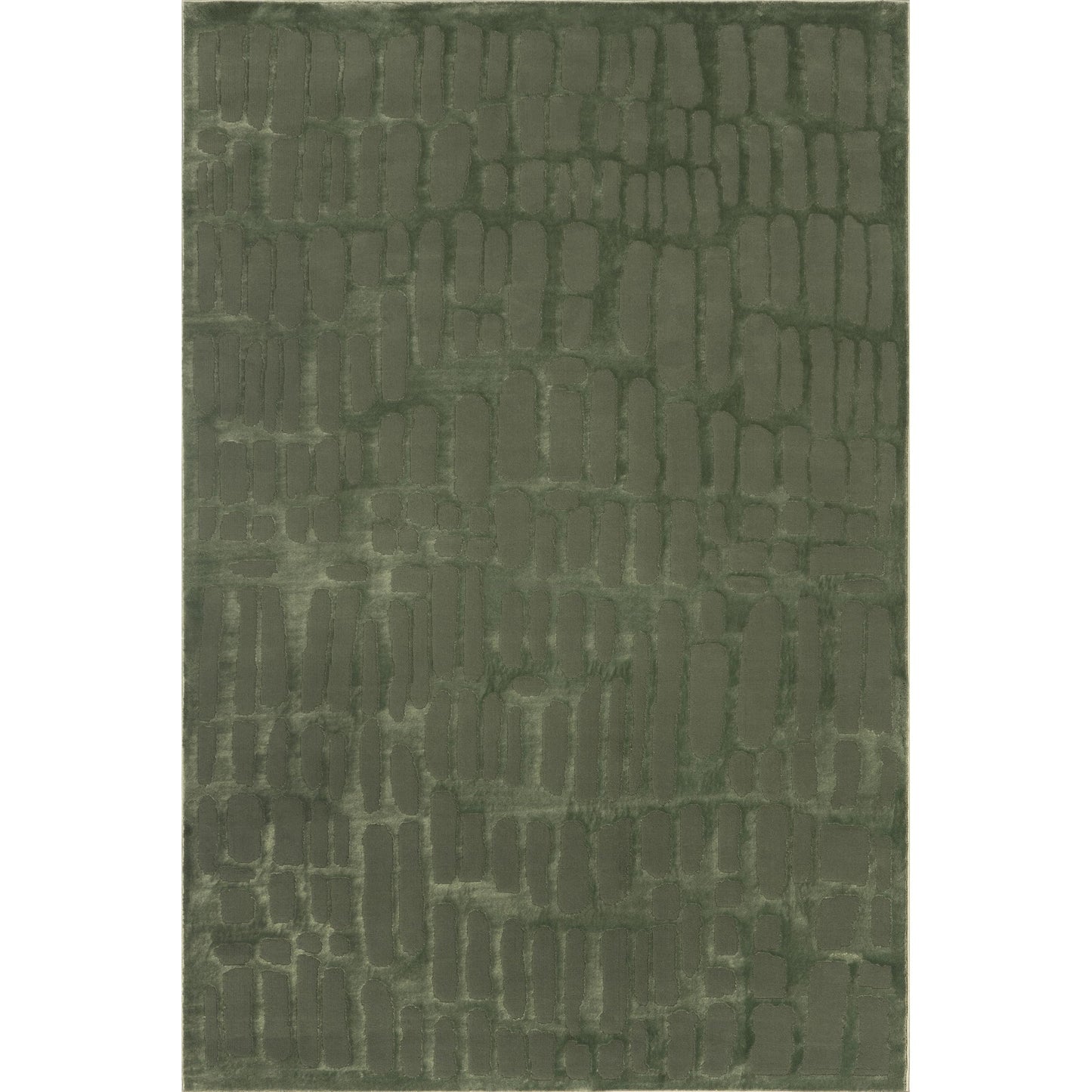 nuLOOM Belen Forest Green, 4' x 6', Abstract, Recycled Polyester, Soft and Smooth, High Traffic, Stain Resistant, Easy Clean, Durable Washable Area Rug for Bedroom, Living Room, Dining, Foyer