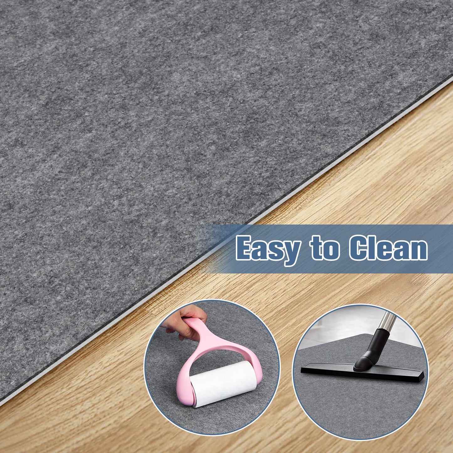 Placoot Office Chair Mat for Hardwood Floor, 55"x35" Computer Chair Rug, Under Desk Mat, Large Anti-Slip Floor Protector for Home Office