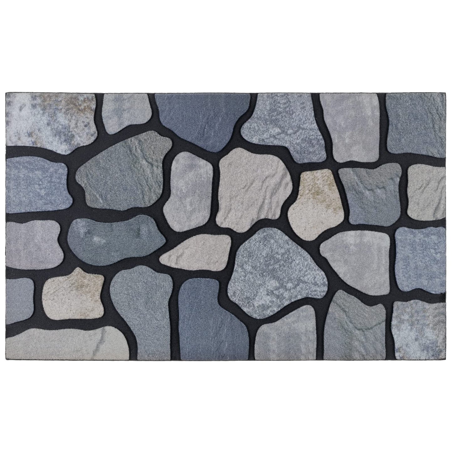 CHICHIC Welcome Door Mat 18X 30 Inch Front Doormat Outdoors for Home Entrance Outdoors Mat for Outside Entry Way Doormat Entry Rugs, Heavy Duty Non Slip Rubber Back Low Profile, Stone
