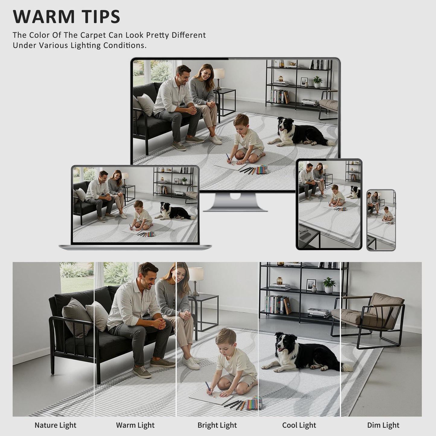 Merelax Large 4x6 Entryway Rug Indoor - Washable Non-Slip Low Pile Soft Area Rug for Entrance, Kitchen, Bedroom Bedside, Mudroom, Modern Aesthetic Abstract Geometric Decor Thin Carpet, Grey