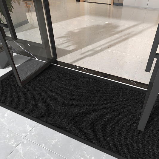 Custom Size Extra Large Front Door Mat, 3FT x 5FT Indoor Outdoor Entrance Commercial Floor Mat, Heavy Duty Dirt Trapper Doormat for Entryway Welcome Mat, Low Profile, Non-Slip, Waterproof