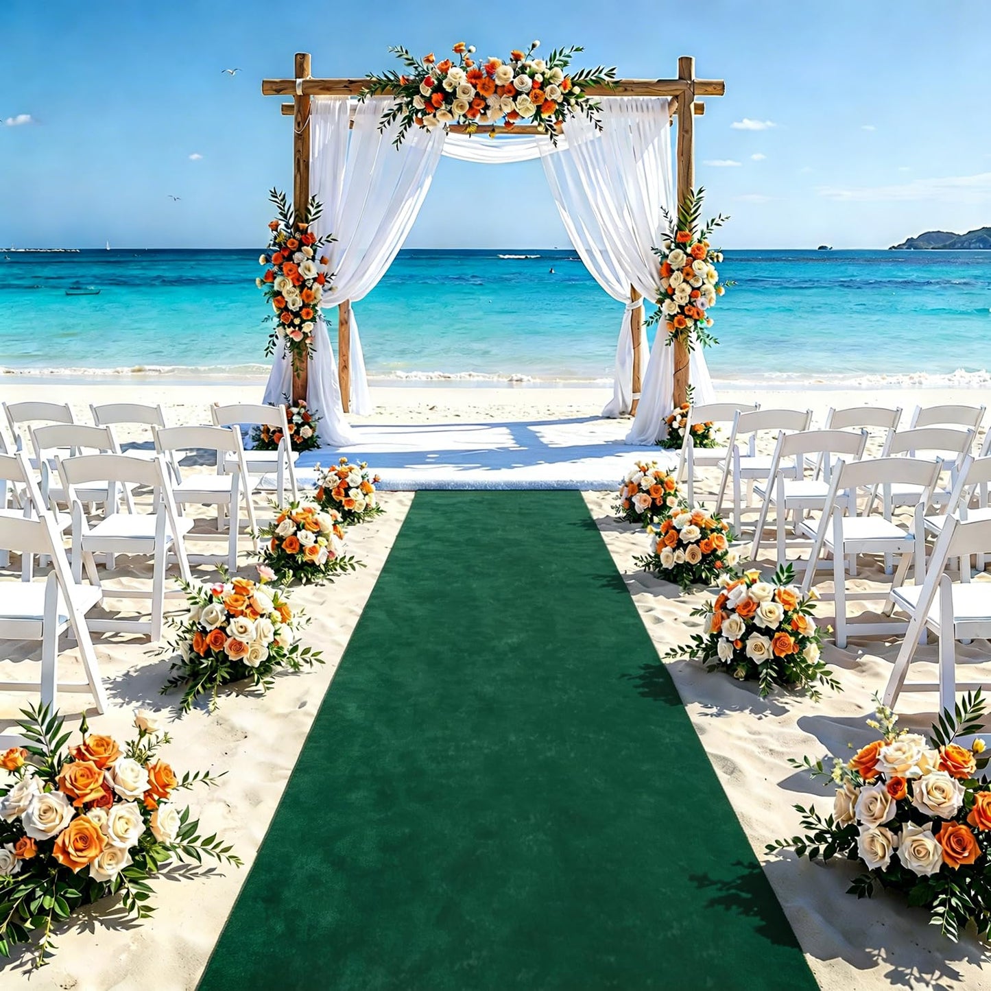 Aisle Runners for Weddings Emerald Green Wedding Aisle Runner 2FTx15FT Luxury Velvet Fabric Carpet Runway Green Aisle Runner for Party Bridal Runner Rug for Ceremony Birthday Event Wedding Decorations