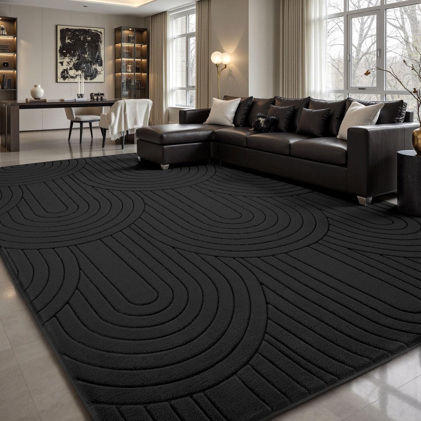 Sour Lemon Area Rugs 9x12 Living Room,Soft Large Area Rug Indoor Modern Carpet for Bedroom， Machine Washable Area Rug Non-Slip Rug Carpet for Kids Home Dorm Under Dining Table Office Decor Aesthetic
