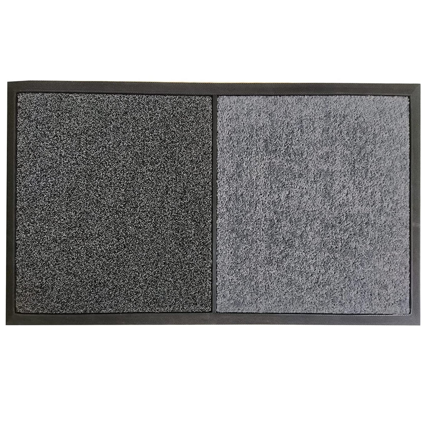 SINOPED Wet Dry Shoe Cleaner Shoe Mat, 31x17 inch Non Slip Floor Mat, Indoor Outdoor Welcome Rug, Disinfectant Sanitizer for Doors