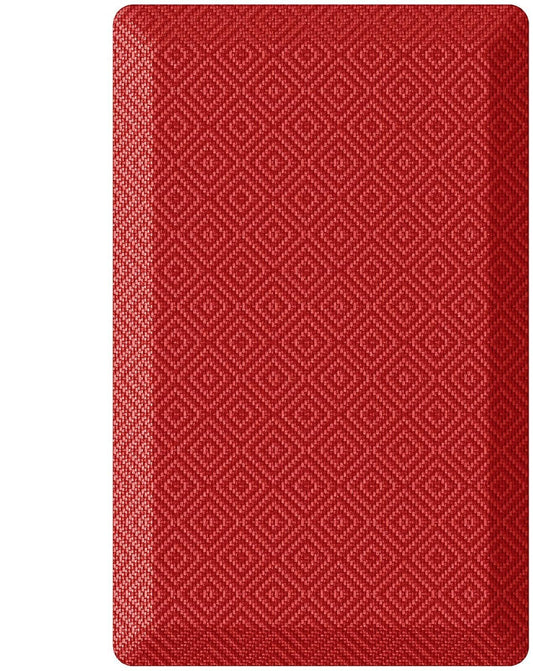 Ophanie Kitchen Mats for Floor, 3/4 Inch Thick Kitchen Rugs, 20''x32'' Anti Fatigue Standing Cushioned Mat, Waterproof,Comfort Ergonomic Mat for Office, Home, Sink, Red Non-Slip Bottom