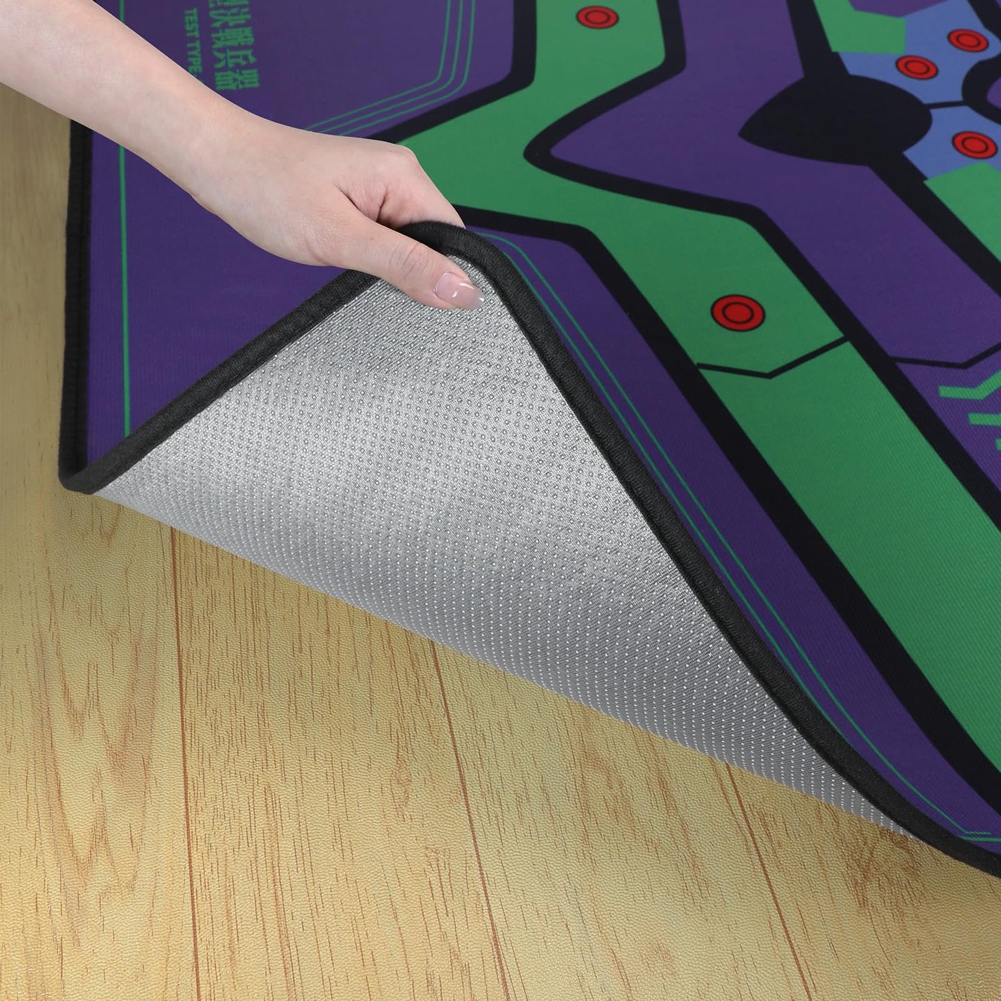 Office Chair Mat | Non-Slip Hard Floor Chair Mat 35"×47" | Evangelion Unit-01 Mech Inspired Design by TREASURE CASE