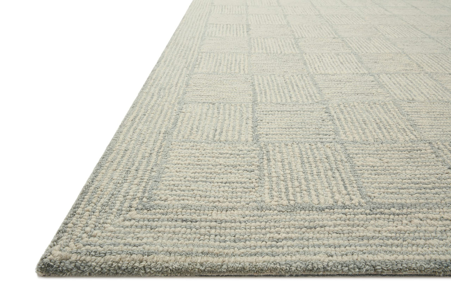 Loloi Chris Loves Julia Francis Collection FRA-03 Silver/Sky 5'-0" x 7'-6" Area Rug