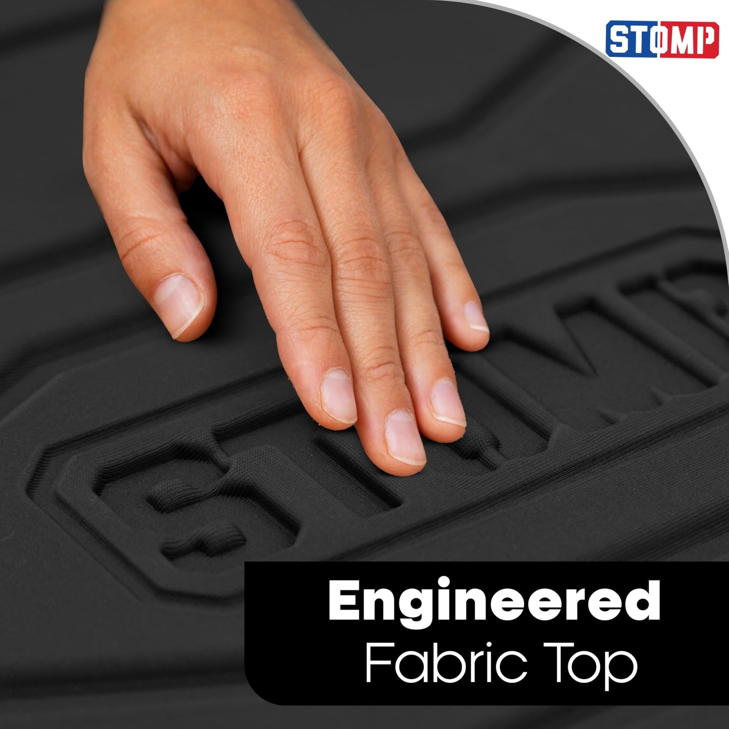 STOMP Athletics Mini Traction Mat - As Seen on Shark Tank, Black