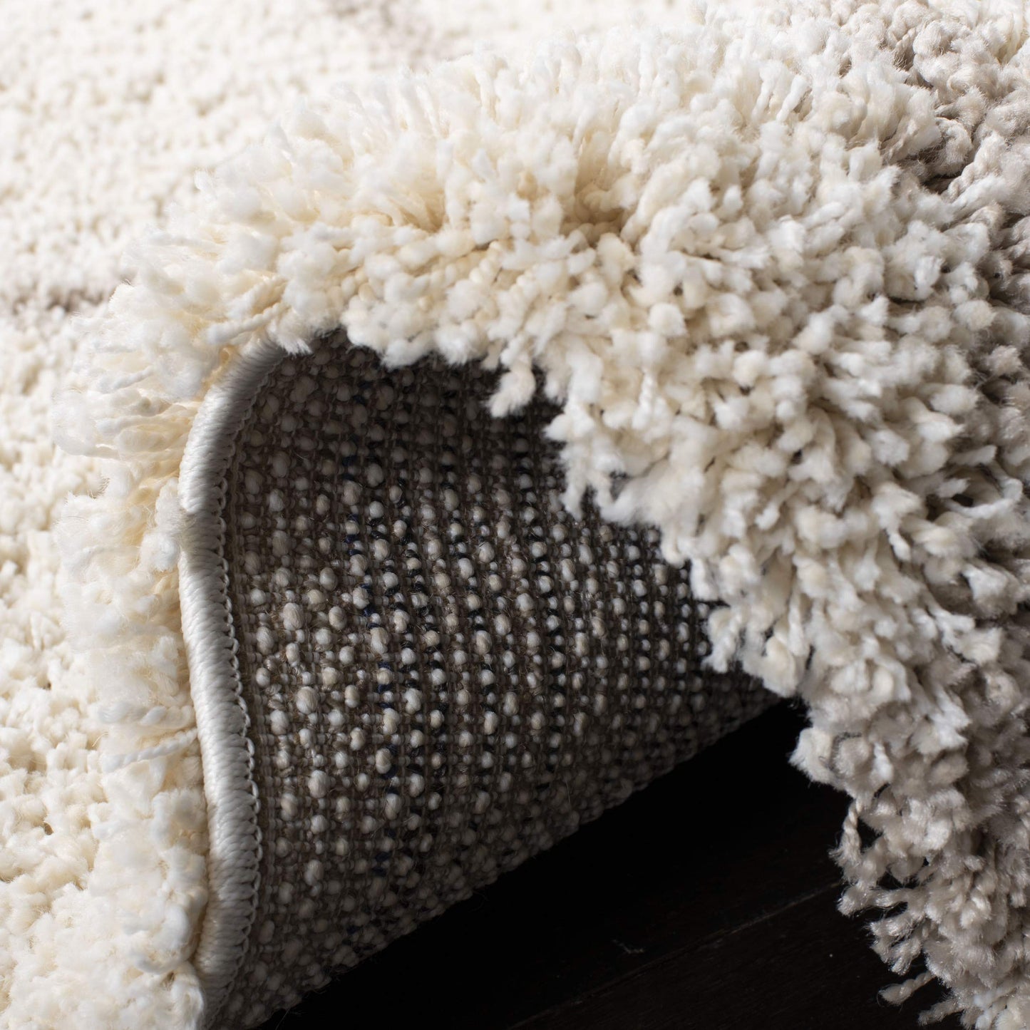 SAFAVIEH Area Rug 8x10 - Hudson Shag Collection - Large - Ivory & Beige, Trellis Pattern, Non-Shedding & Easy Cleaning, Ultra Plush Thick Pile, Ideal for Living Room, Bedroom, Dining Space (SGH281D)