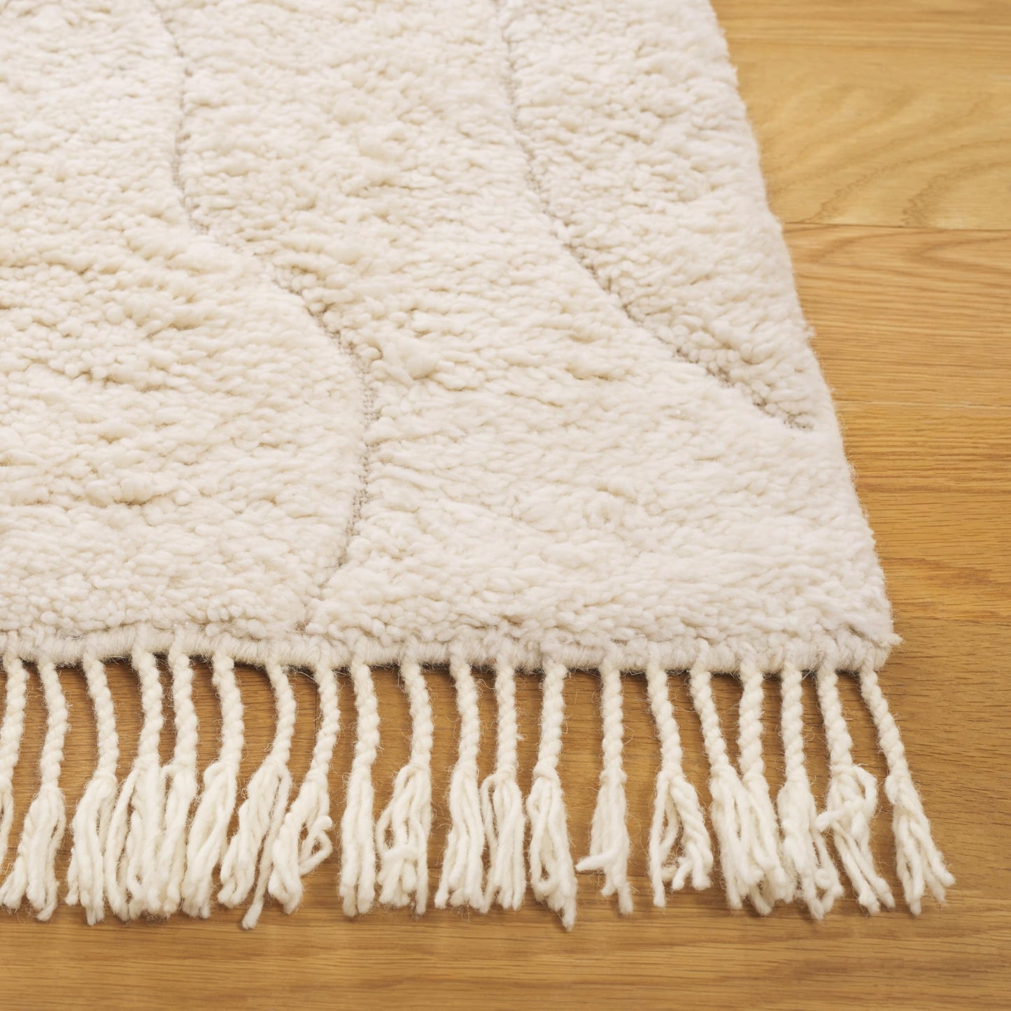 SAFAVIEH Vermont Collection Area Rug - 5' x 8', Ivory, Handmade Wool, Ideal for The Living Room, Dining Room, Bedroom (VRM203A-5)