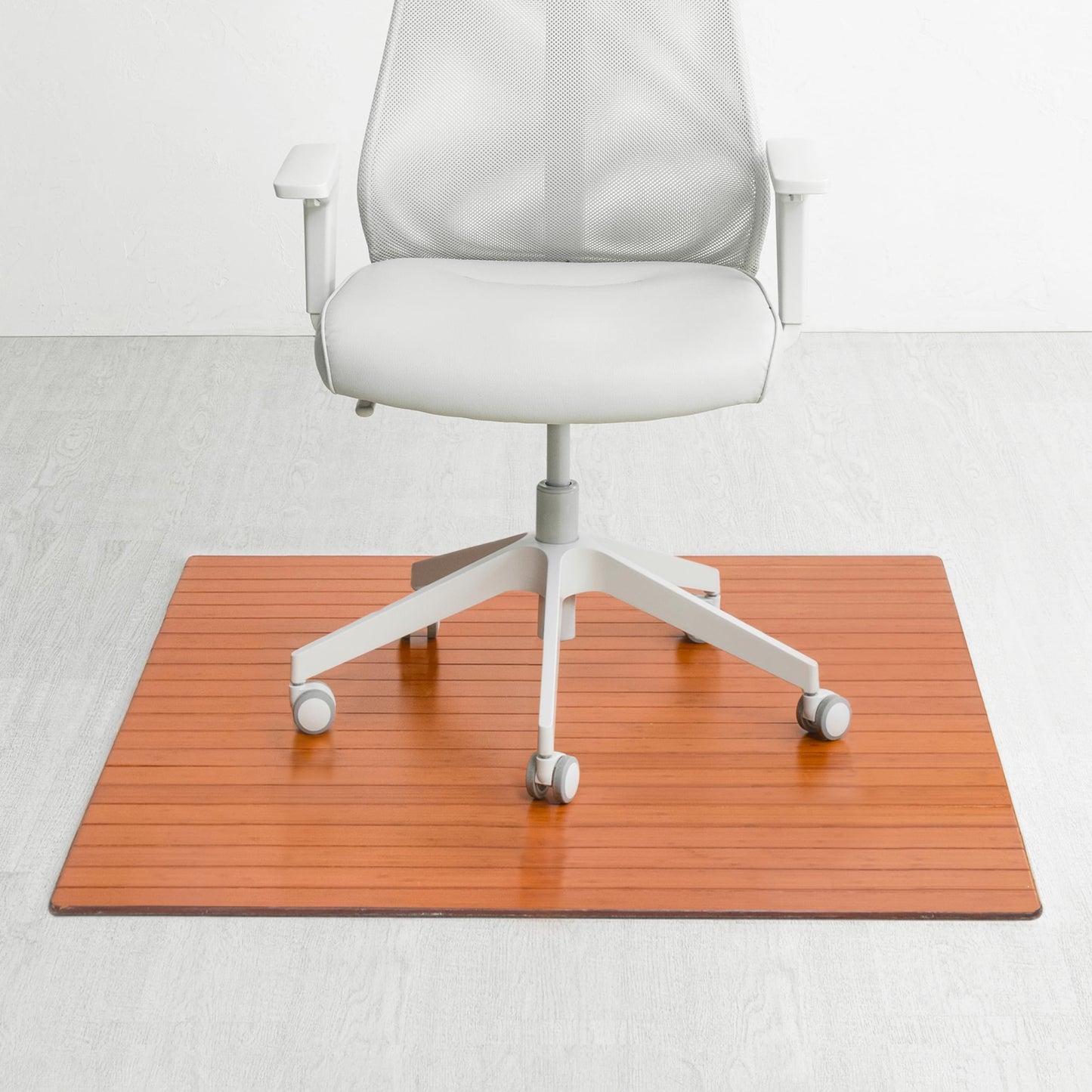 Anji Mountain Office Chairmat Thickest & Sturdy Bamboo Chairmats Highly Premium Quality Anti-Slip Heavy Duty for Multi-Purpose Hardwood Floor Office & Home Floor Protector Office Chair mat-5mm Thick
