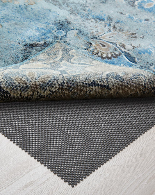 Veken 6x9 Ft Rug Pad Gripper for Hardwood Floors, Non Slip Rug Pads for Area Rugs, Thick Dark Grey Rug Grippers for Tile Floors, Under Carpet Anti Skid Mat, Keep Your Rugs Safe and in Place