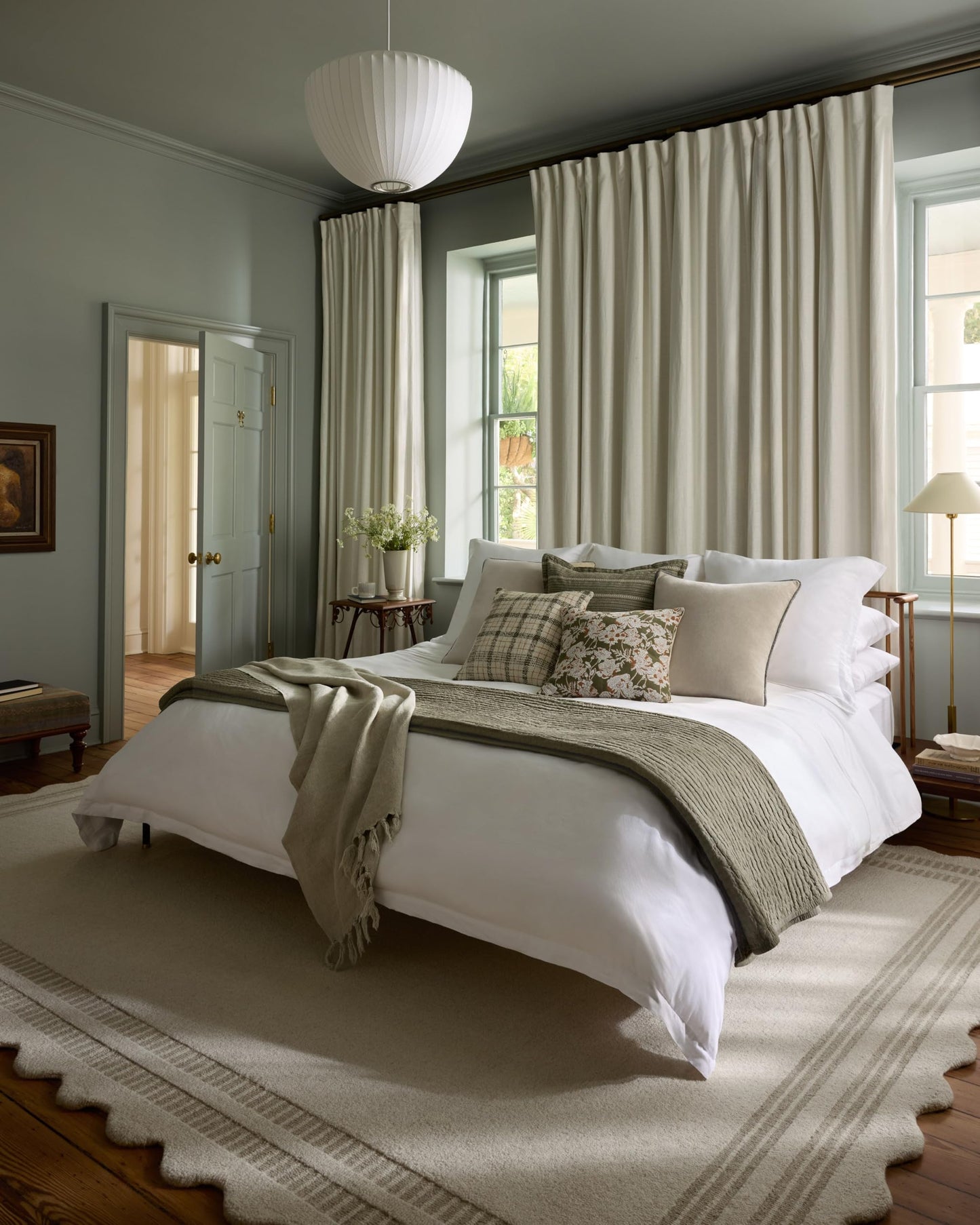Loloi Chris Loves Julia Scottie Collection SCO-01 Ivory/Grey 2'-3" x 3'-9", .87" Pile Height, Runner Rug