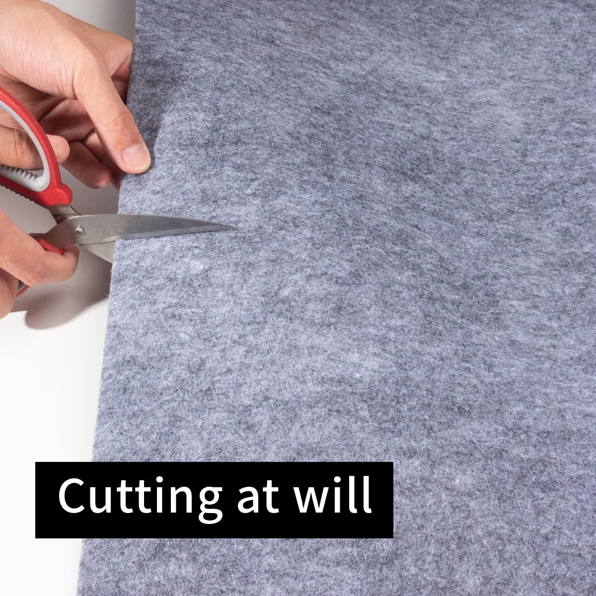 Felt Rug Pad - 1/2 4x6 Foot Extra Large Area Liner for All Floors and Trims, Thick Pad for Hardwood Floors Under Rugs, Keeps Rugs Softly and Securely in Place