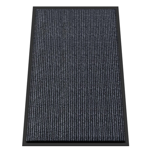 Kuyal Front Door Mat, 3'x5' Indoor Outdoor Entrance Mat, Commercial Floor Mats Inside Outside Entrance, Heavy Duty Durable Welcome Mats, Rubber Backing Non Slip Outdoor Mats for Entryway,Dark Gray
