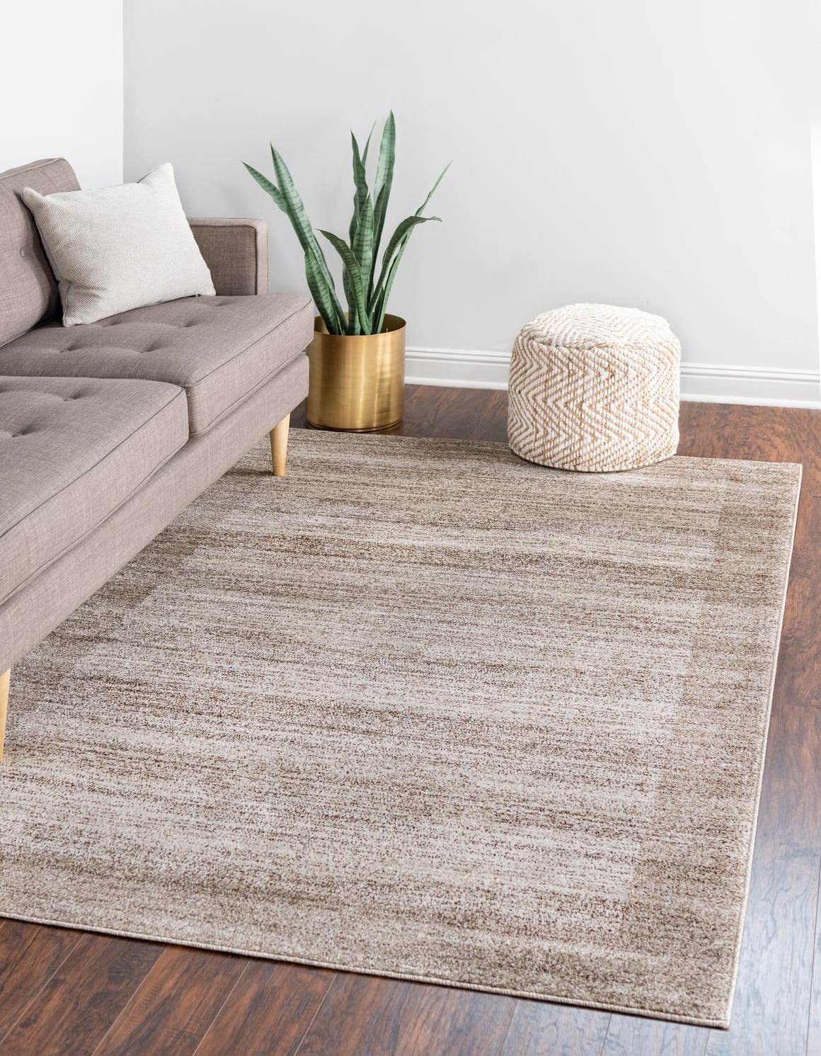 Unique Loom Del Mar Collection Area Rug - Abigail (4' 1" x 6' 1" Rectangle, Beige/ Ivory)