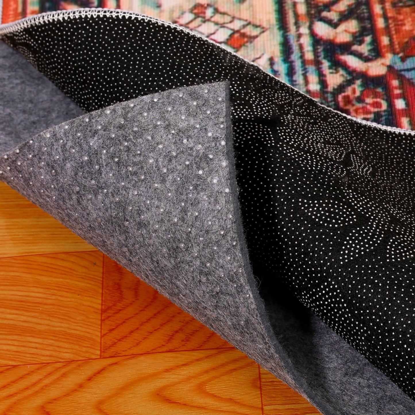 Non Slip Rug Pad 9 x 12 Ft, Extra Large Felt Under Rug Cushioning, Carpet Padding for Area Rugs on Hardwood, Laminate & Tile Floors, Keeps Rugs Secure
