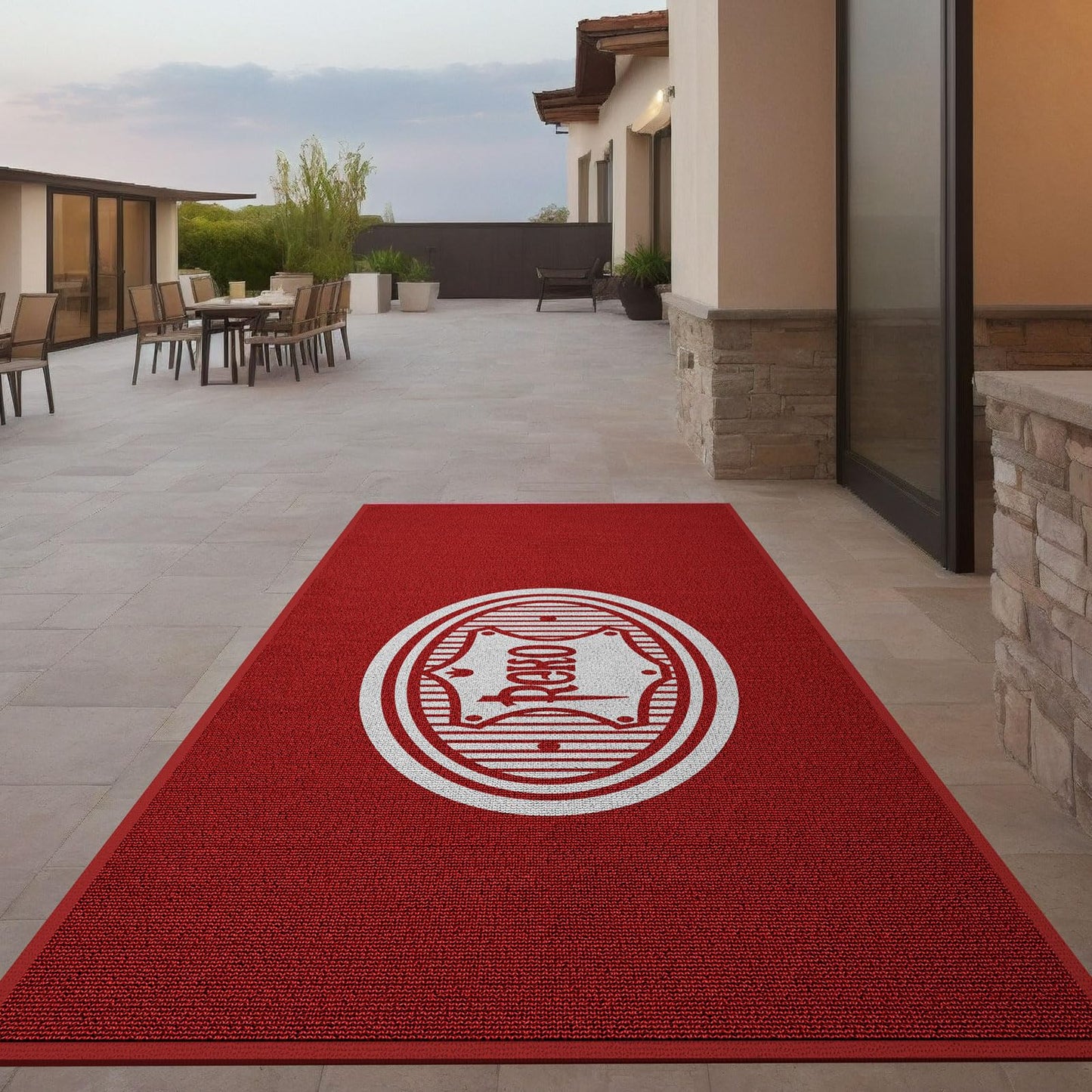 NCBUSWY Custom Commercial Carpet with Any Logo Text Size Color