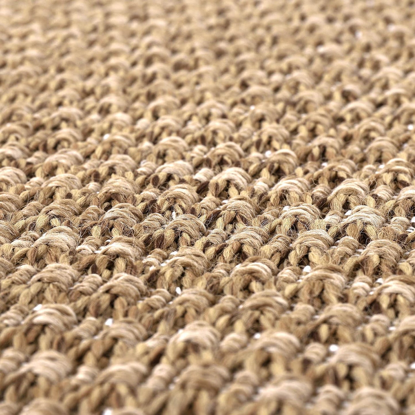 Luul Home Easy Jute Rugs 9x12 Natural Color Living Room Indoor Outdoor Area Rug for Patio Farmhouse and Kitchen Rug High Traffic Easy to Clean Washable Solid Boho Woven Design Outside Carpet (9 x 12)