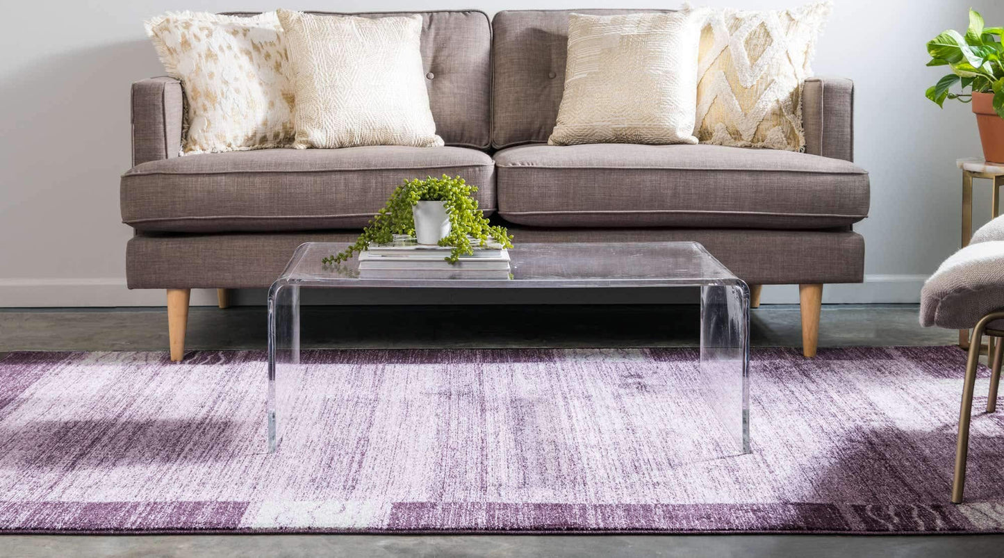 Unique Loom Del Mar Collection Area Rug - Sarah (5' 3" x 8' Rectangle, Violet/ Purple)