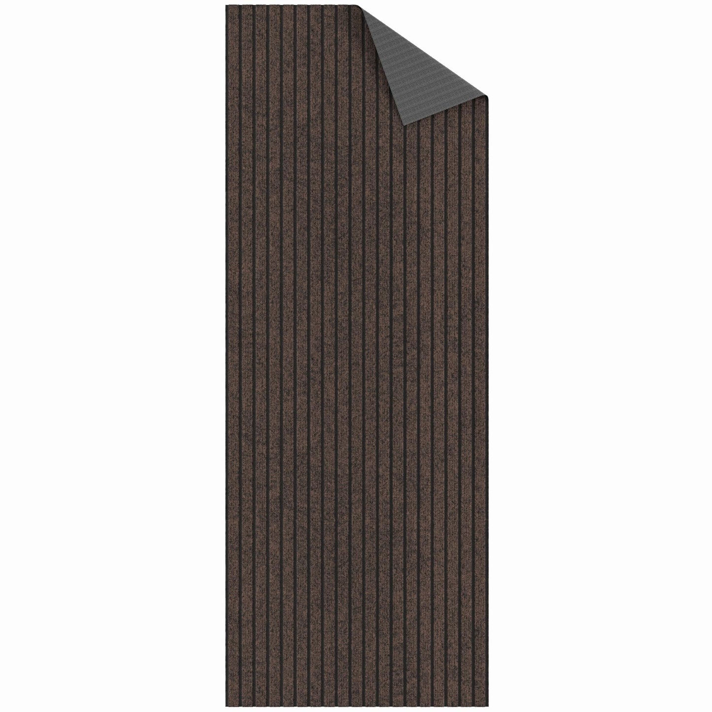Ottomanson 2'7" x 5' Mud Mat Area Rug Scraper Carpet - Non-Slip, Dirt Trapping for Indoor & Outdoor Use - Ideal for Entryway, Garage, Kitchen, Patio & High-Traffic Areas, Brown