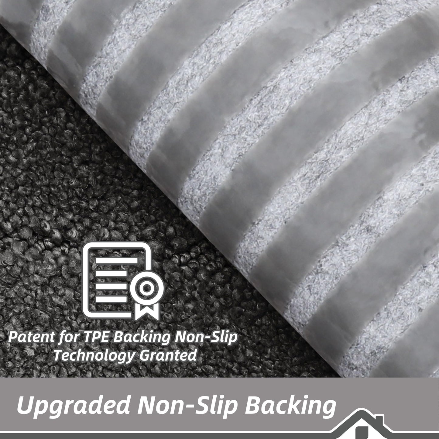 BEQHAUSE Edging Stair Treads for Wooden Steps 9" x 28", Non Slip Carpet Stair Treads Indoor Stair Runners, Soft Stair Rugs, Machine Washable, 100% Polyester, TPE Backing, 15pcs, Charcoal