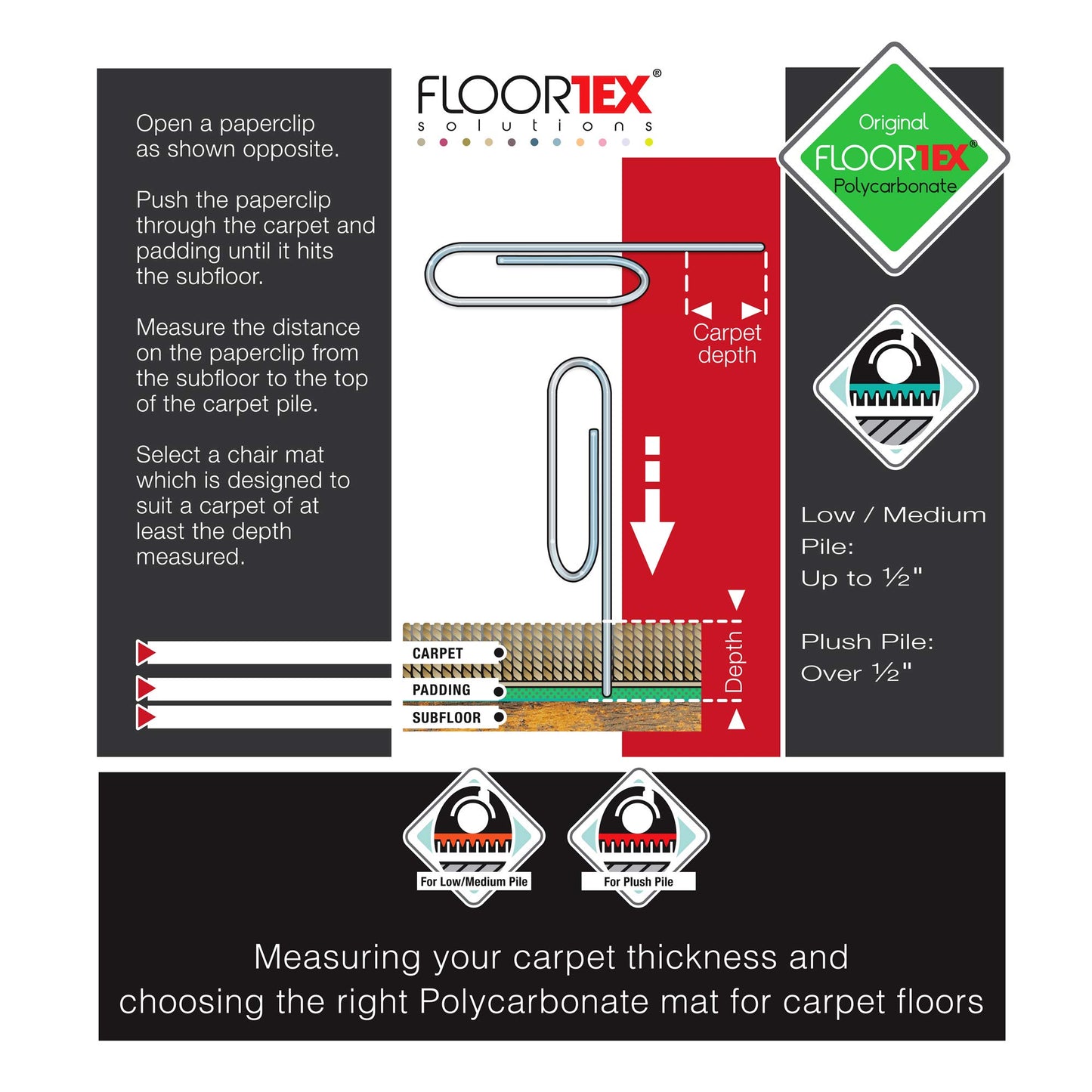 FLR1120023ER - Cleartex General Office Chair Mat