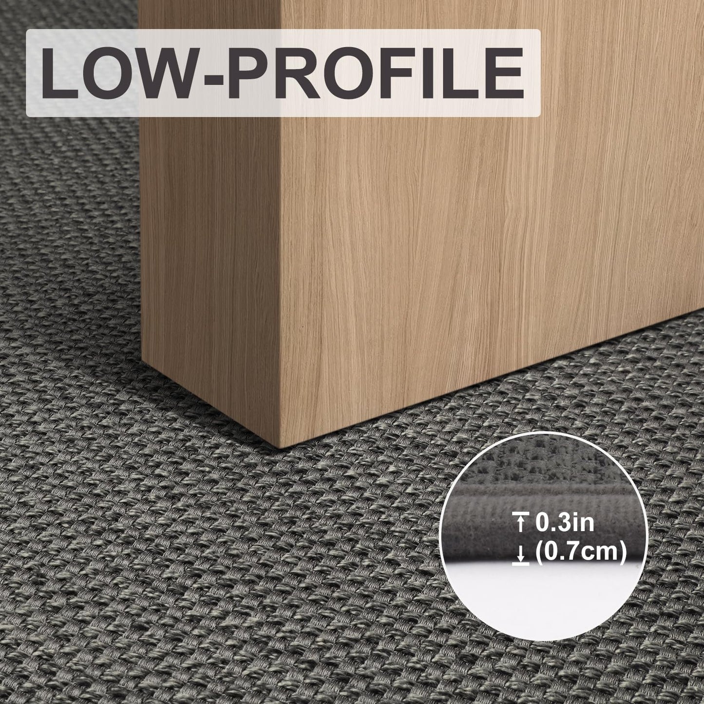 LEKEEPGO Door Mat 24"x36", Non Slip Door Mat Indoor Entrance, Rubber Backing Front Indoor Door mats Washable Absorbent Doormat Low-Profile Entryway Entry Resist Dirt Inside Door Mats, Grey