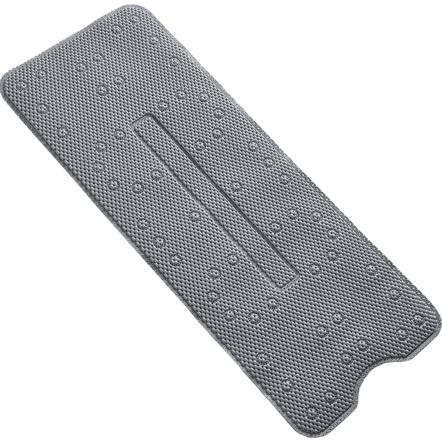 Webos Soft Bathtub Mat Non Slip: Memory Foam Shower Mat with Suction Cups for Bathroom Inside Tub 40X16Inch (Dark Grey)