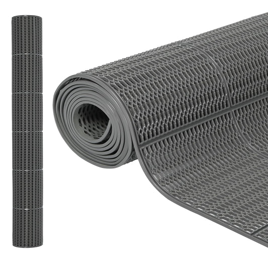 3FT*10FT Commercial Drainage Mat Non Slip Pool Mat PVC Matting Waterproof Mesh Hollow Mat for Pool Bathroom Garage Kitchen Drain Wet Area