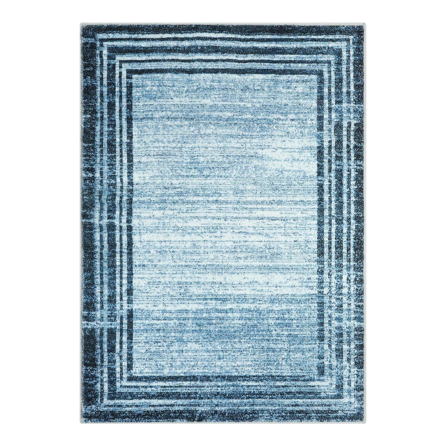 Lahome Abstract Area Rugs 5x7,Washable Modern Rugs for Living Room Non-Slip,Low-Pile Soft Rug Minimalist Bordered Floor Carpet for Bedroom Dining Room Entryway Indoor