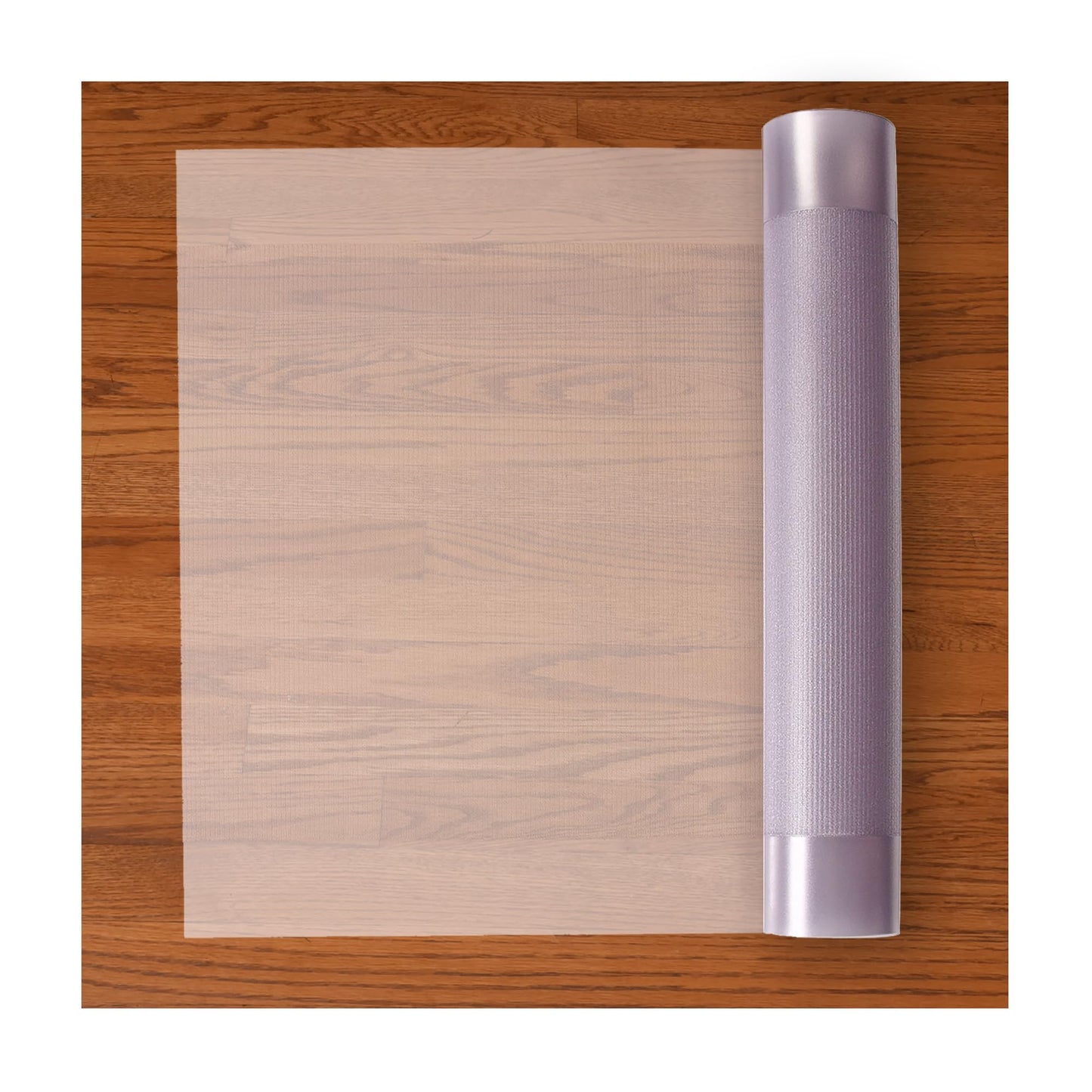 RESILIA Premium Clear Floor Protector Mat – Heavy-Duty Plastic Vinyl Covering for Hardwood, Tile, or Laminate Floors, Table, or Desk –American Modern Pattern 27" x 12' Waterproof Roll, Made in USA