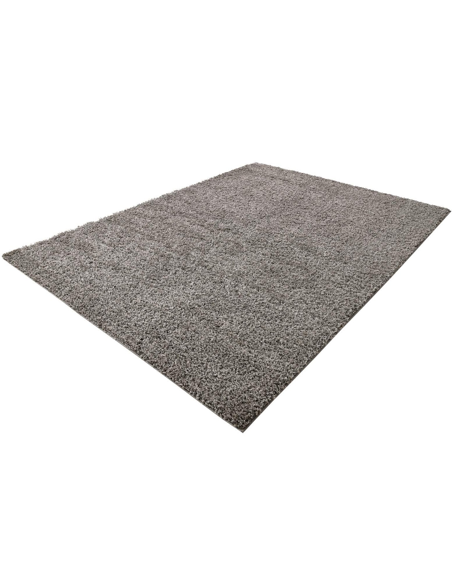 Rugs.com - Über Cozy Solid Shag Collection Rug – 8' x 11' Cloud Gray Shag Rug Perfect for Living Rooms, Large Dining Rooms, Open Floorplans