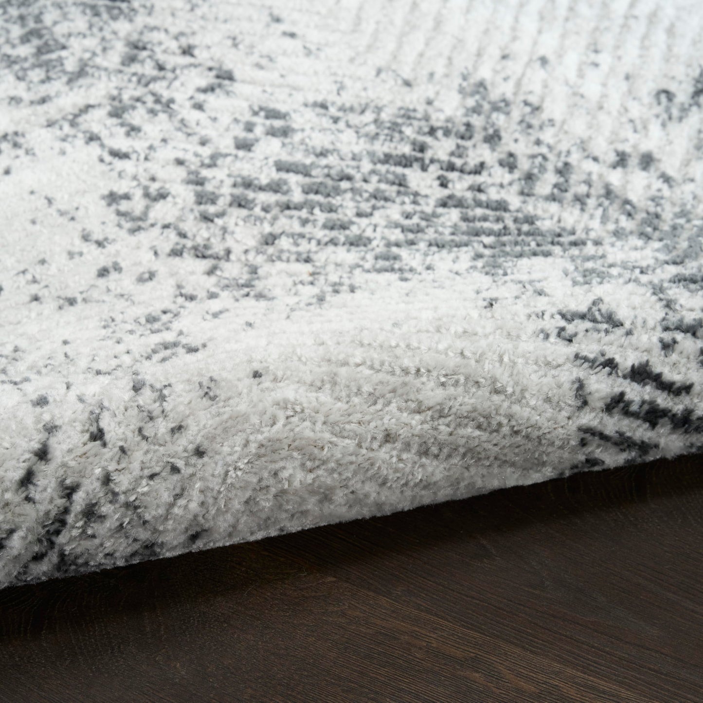 Nourison Home Dekor Grey Charcoal 5'3" x 7' Area Rug - Easy Clean, Non Shedding, Bed Room, Living Room, Dining Room, Kitchen (5' x 7')