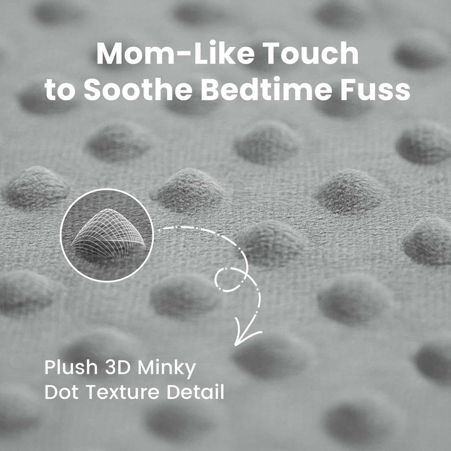 Baby Floor Play Mat for Playpen, Extra Thick 50x50 Inches Padded Mat with Ultra Soft 3D Minky Dot & Removable Washable Cover, Non-Slip & Safe for Crawling,Tummy Time,Infant/Toddler (Grey)