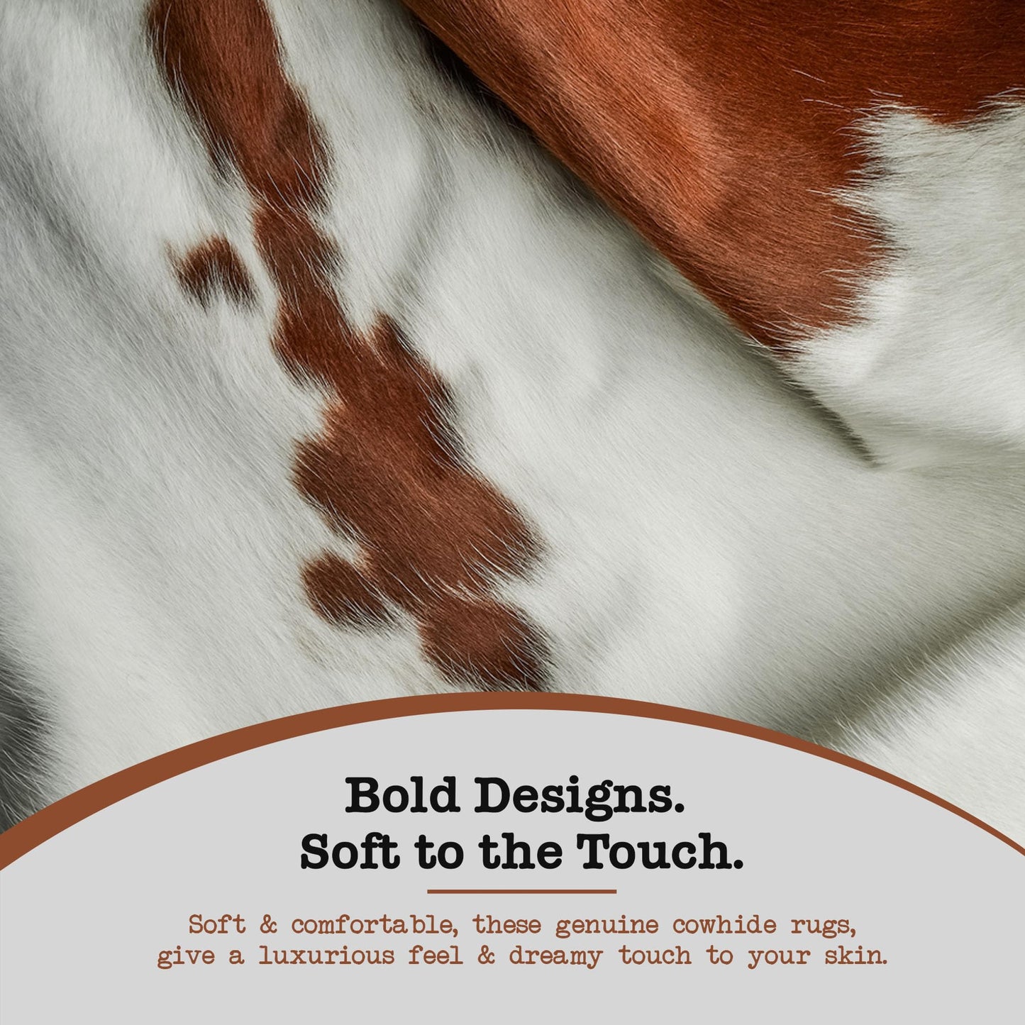 Appaloosa Cowhides Genuine Cowhide Rug - Natural Leather Hide Rugs for Living Room & Area Rug for Bedroom - Real Cowhides Rug for Rustic Home Decor - Chromatic Brown & White Cowhide Rugs, 6x6-7ft