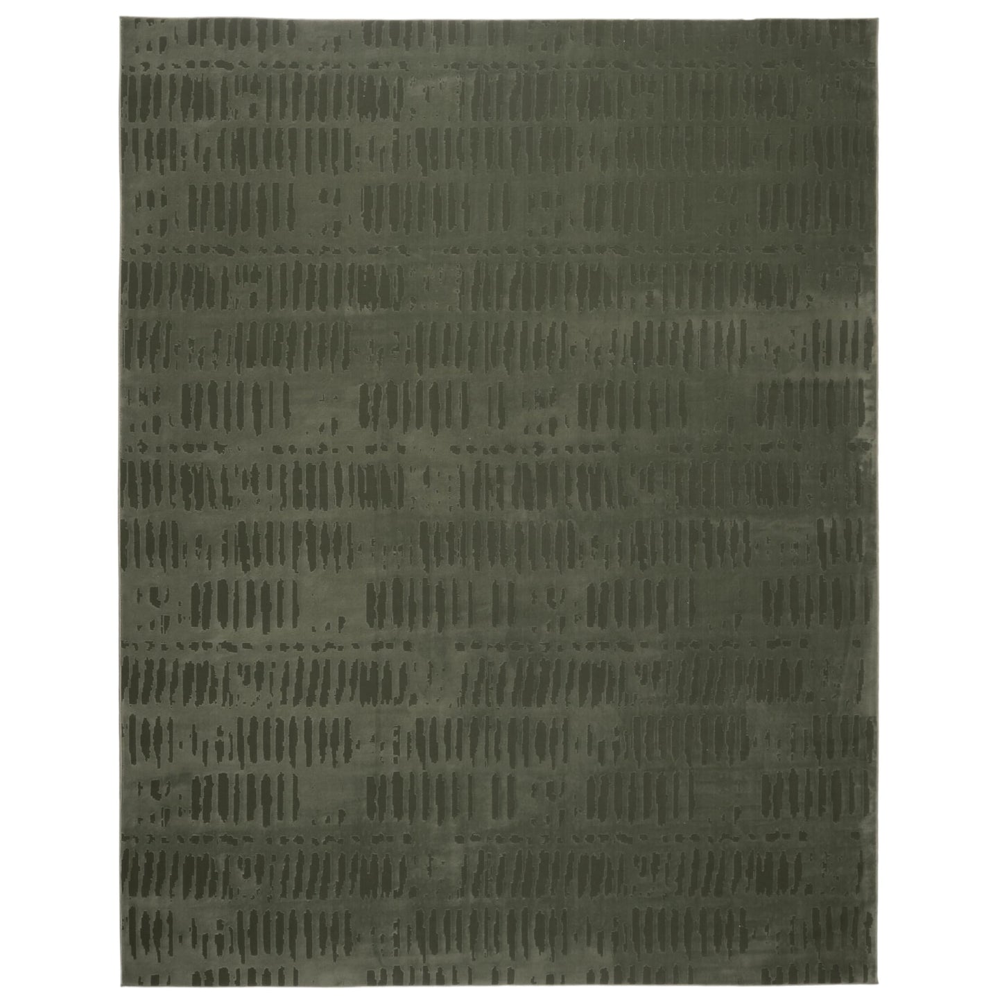 Revival Rugs Shell 5'x8' Area Rugs for Living Room Bedroom Dining Room - Washable, 100% Recycled, Oeko-TEX Certified, Modern, Medium Pile, Green
